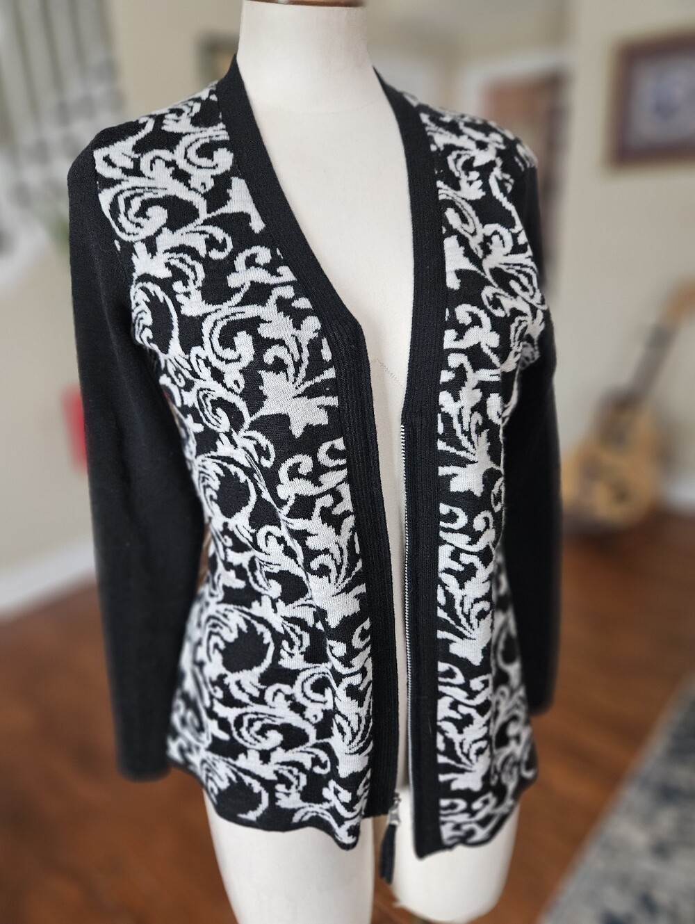 Coldwater Creek Boho Zip Up Cardigan Small